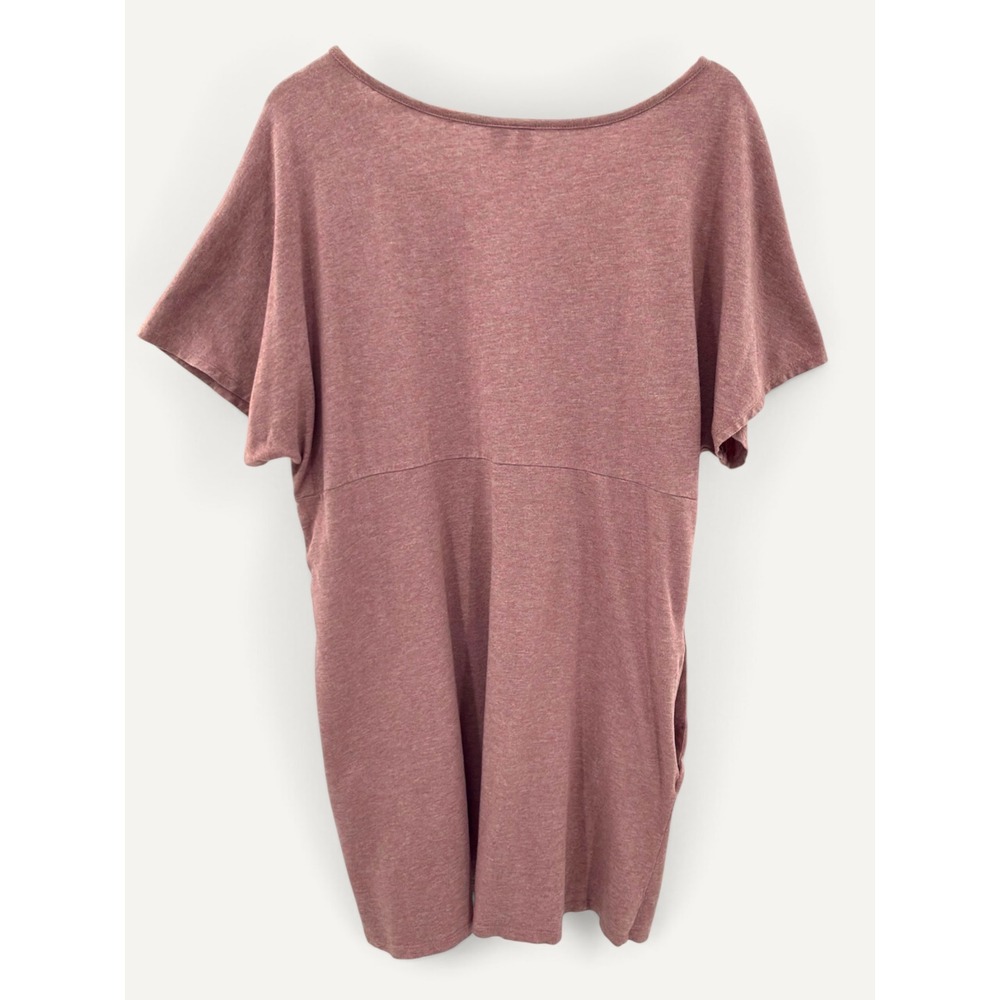 Pure Jill XL Pima Cotton Tencel Tunic Mauve V Neck Boho Minimalist Cottagecore - Picture 2 of 10